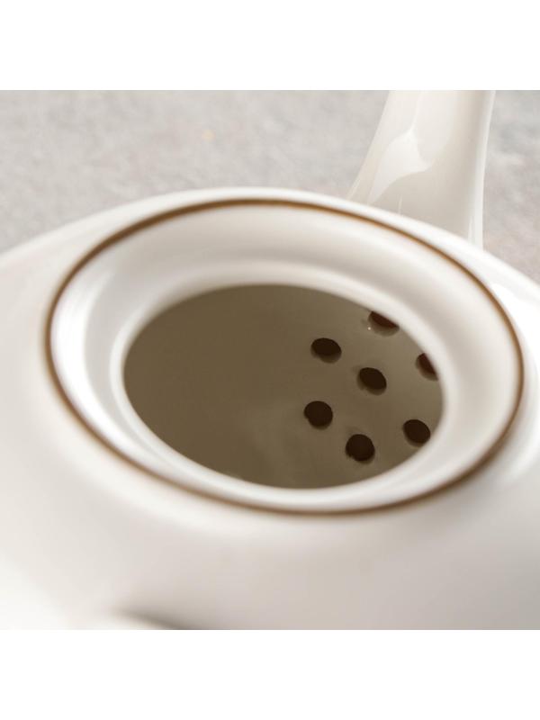 Чайник керамический заварочный Доляна «Космос», 600 мл, цвет красный