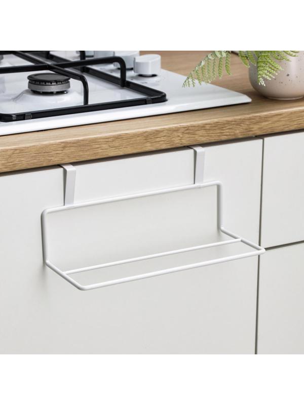 Держатель для полотенец на дверцу, 24,5×10×10 см, цвет белый