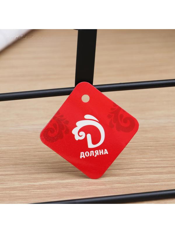 Держатель для полотенец на дверцу, 24,5×10×10 см, цвет чёрный