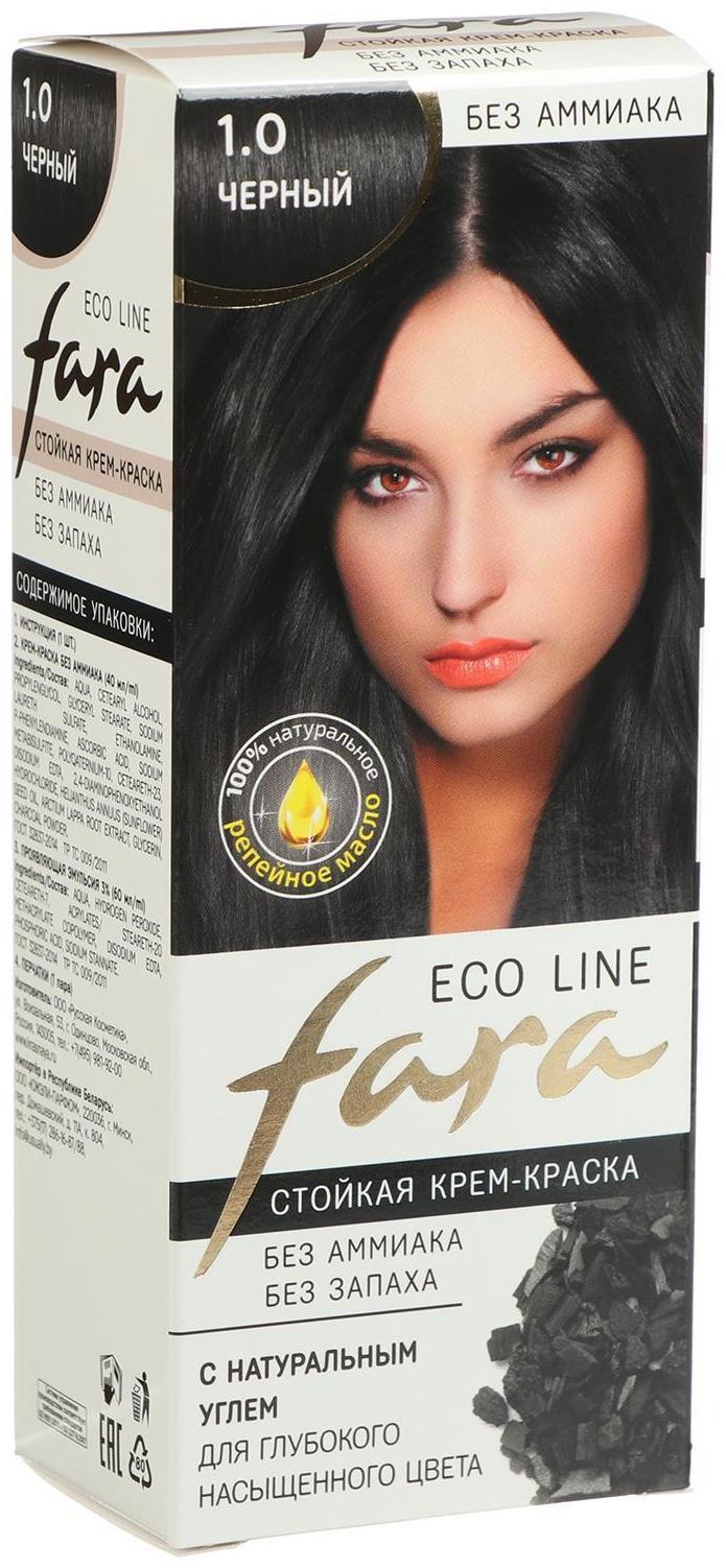 Краска для волос FARA Eco Line 1.0 чёрный, 125 г