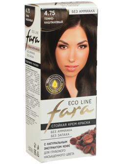 Краска для волос FARA Eco Line 4.75 тёмно-каштановый, 125 г