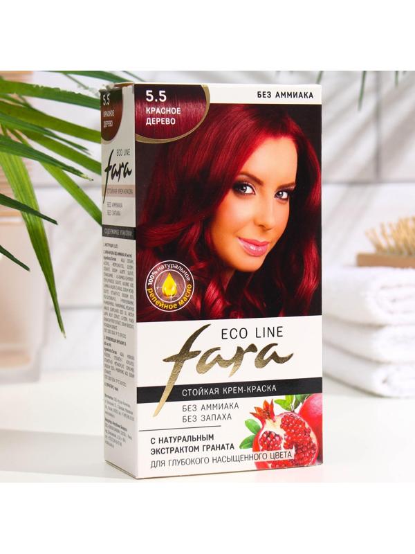Краска для волос FARA Eco Line 5.5 красное дерево, 125 г