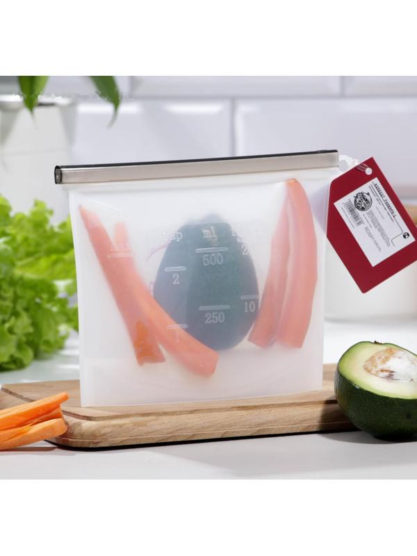 Силиконовый пакет-контейнер «Цветущего настроения», 500 мл