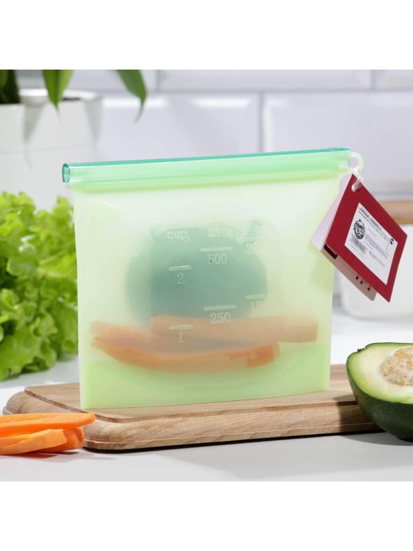 Силиконовый пакет-контейнер «Надежно спрячу», 500 мл 6255230