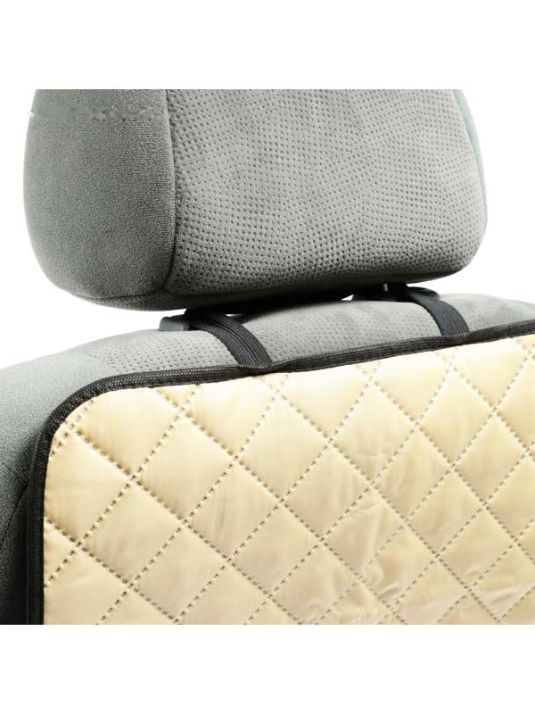 Защитная накидка на переднее сиденье, 40×60 см, оксфорд, стеганная, бежевая