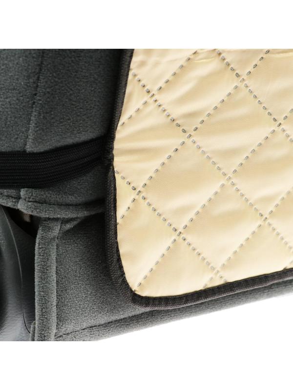 Защитная накидка на переднее сиденье, 40×60 см, оксфорд, стеганная, бежевая