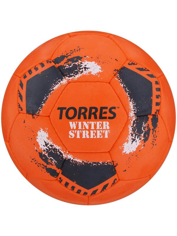Мяч футбольный TORRES Winter Street, резина, ручная сшивка, 32 панели, размер 5