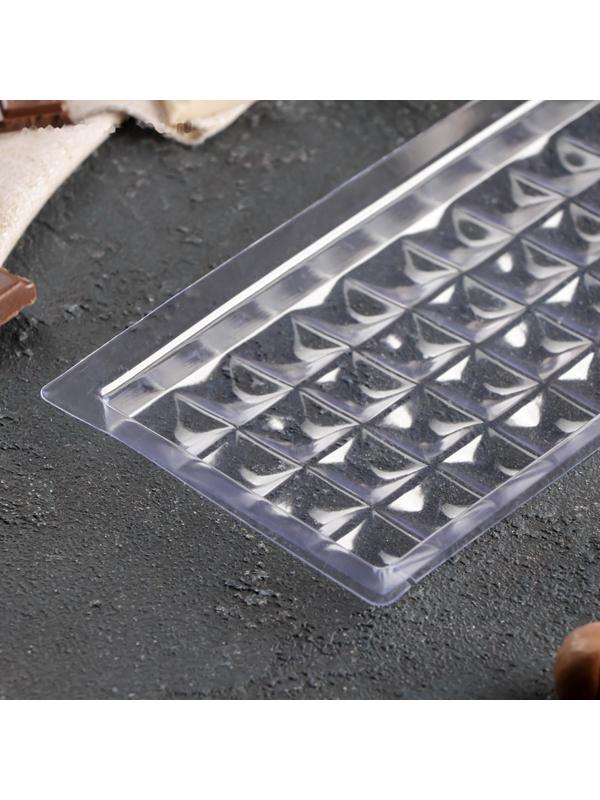 Форма для шоколада и конфет «Цилиндры», 18×8 см, цвет прозрачный