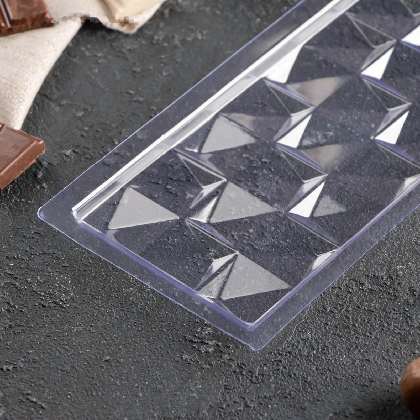 Форма для шоколада и конфет «Квадраты», 18×8 см, цвет прозрачный