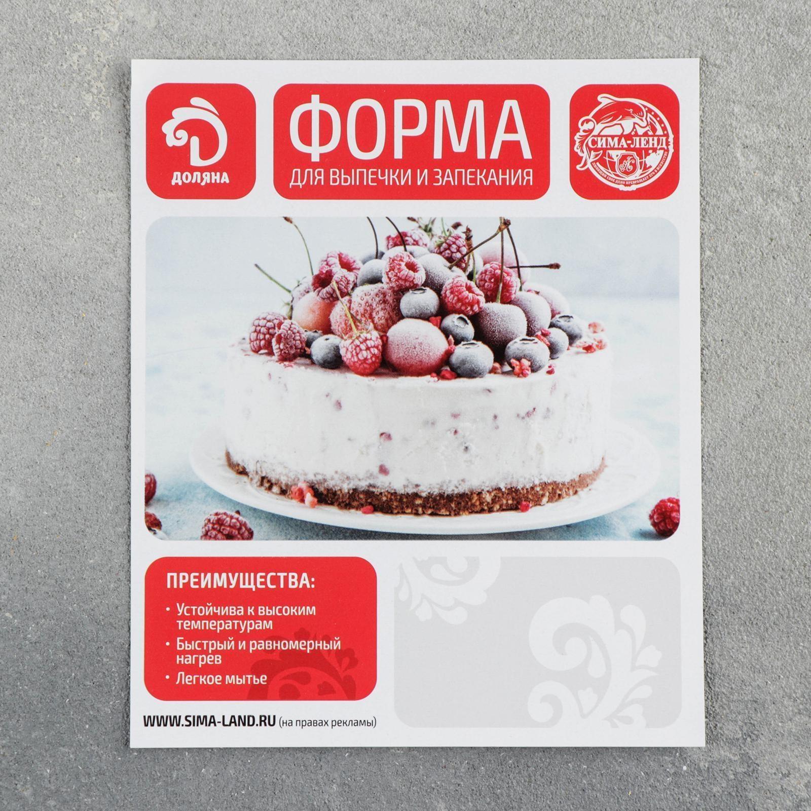 Противень Доляна «Элин. Мрамор», 22×23×5 см, антипригарное покрытие, цвет серый