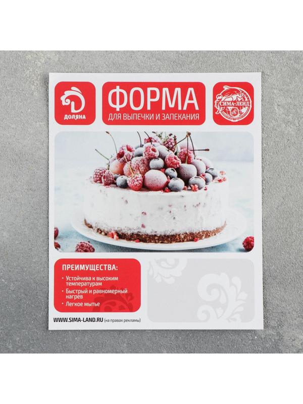 Противень Доляна «Элин. Мрамор», 22×23×5 см, антипригарное покрытие, цвет серый