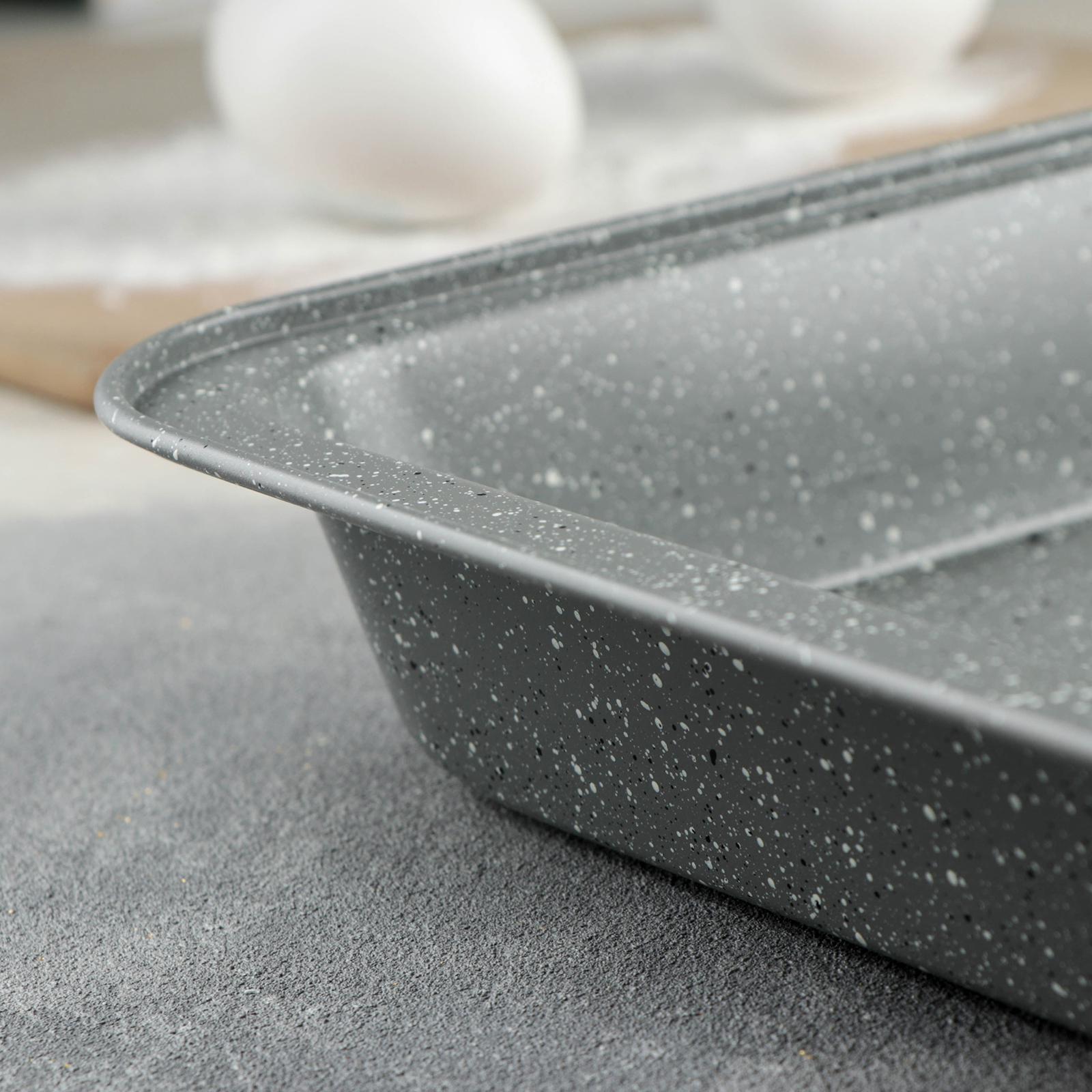 Противень для выпечки Доляна, 42×28,5×5 см, антипригарное покрытие, цвет серый