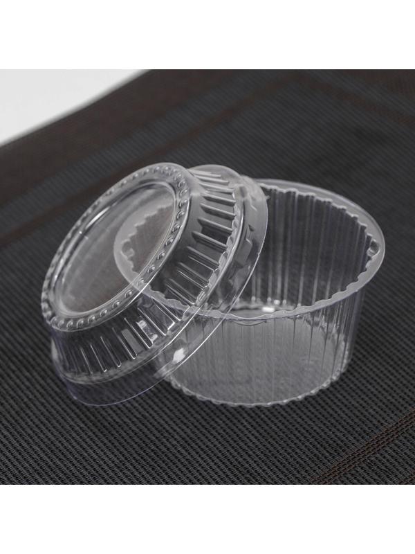Креманка одноразовая для пирожных, 9,5×6 cм, цвет прозрачный
