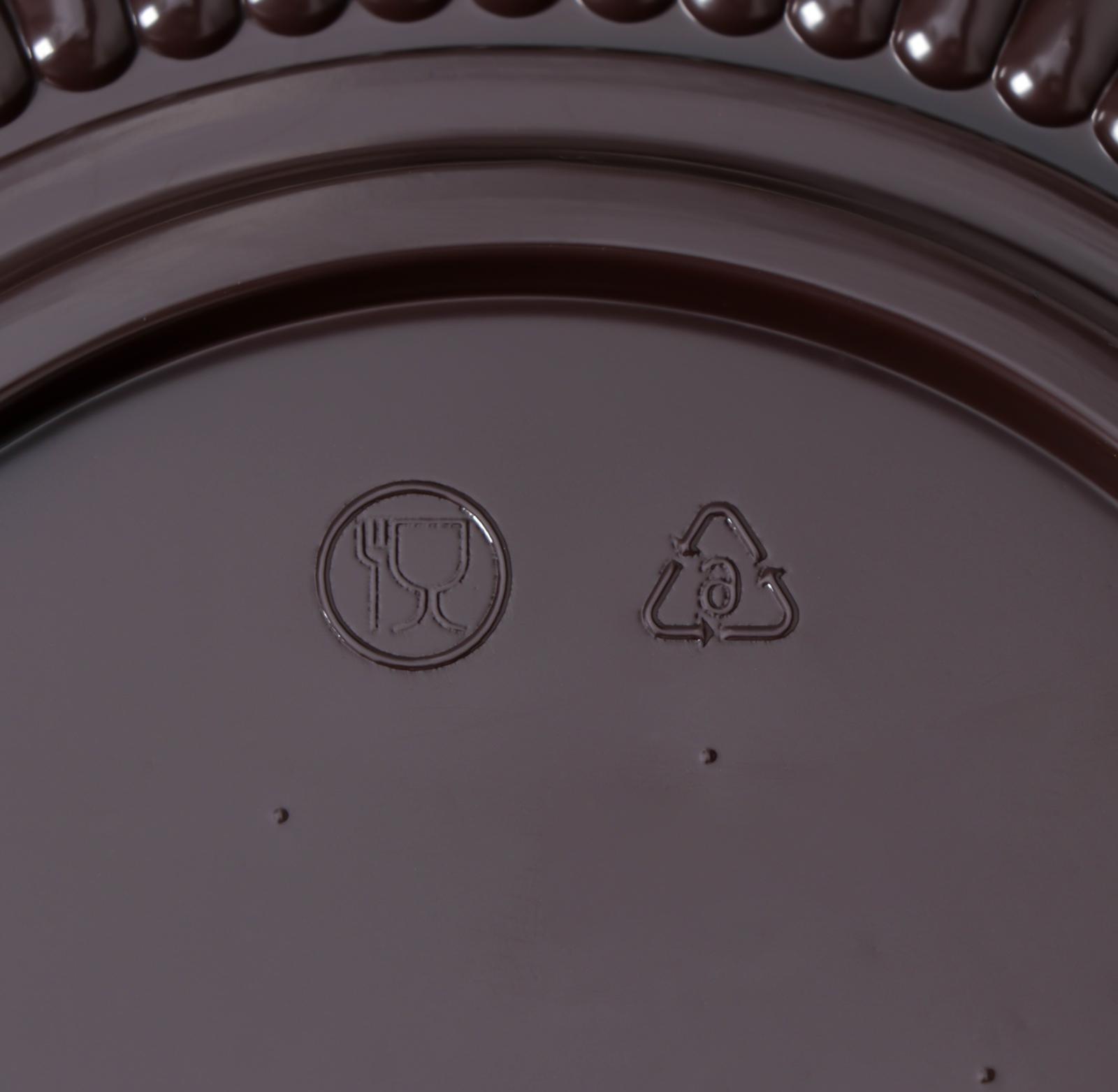 Тортовница одноразовая с крышкой, 18,1×9,6 см, дно 15,5×8,5 см, цвет прозрачный, коричневый