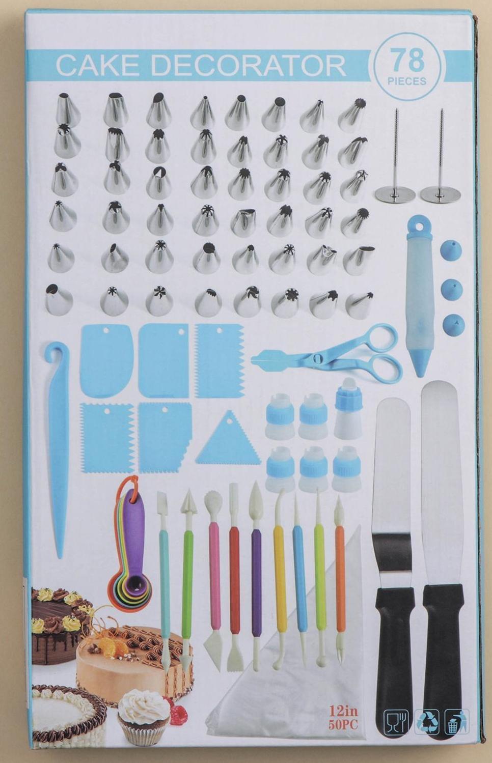 Набор кондитерский, 78 предметов, цвет МИКС