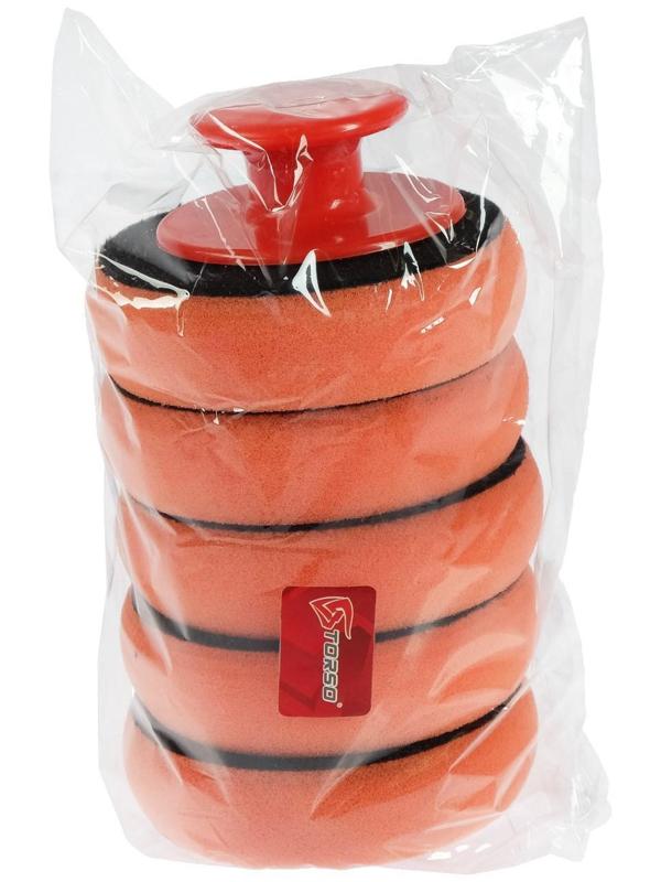 Круг с адаптером TORSO, для ручной полировки, 100 мм, набор 5 шт