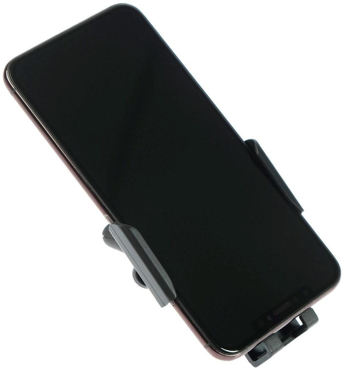 Держатель телефона TORSO в дефлектор, самозажимной захват 6-9.5 см, черный