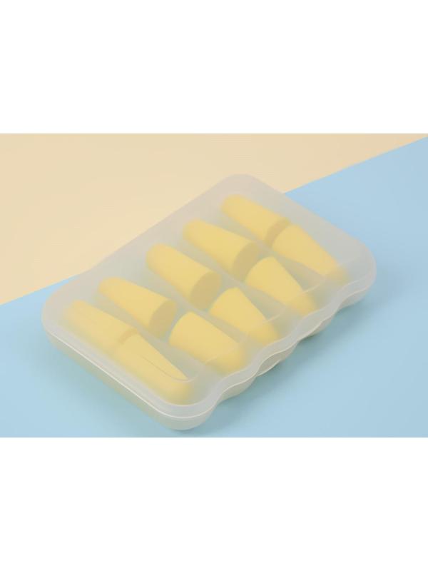 Беруши в пластиковом футляре, 5 пар, цвет МИКС