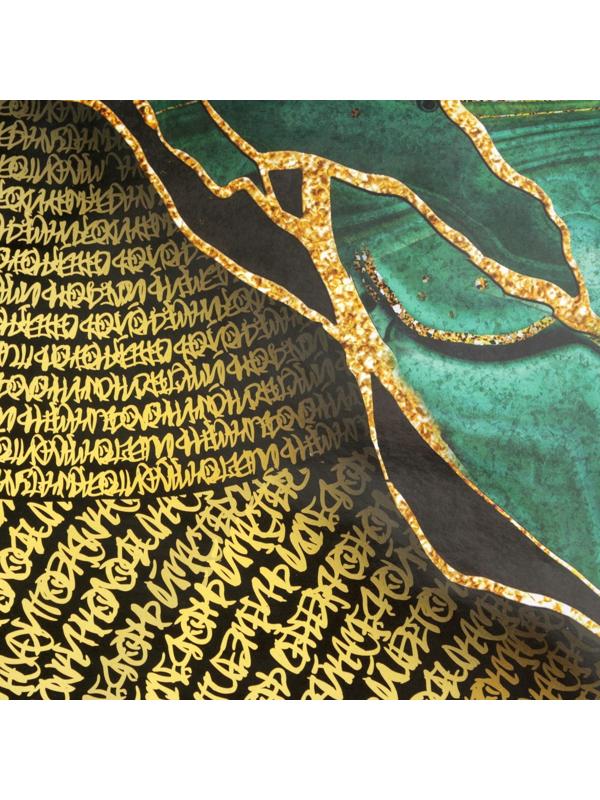 Бумага упаковочная глянцевая «Малахит», 70 × 100 см / 10 шт.