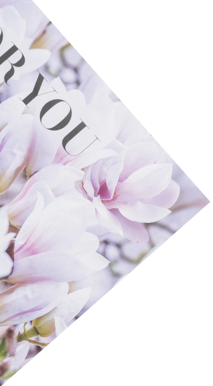 Бумага упаковочная глянцевая «Цветущая магнолия», 70 × 100 см / 10 шт.