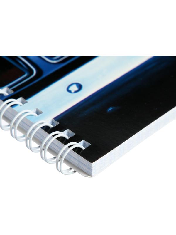 Тетрадь 60 листов в клетку на гребне 