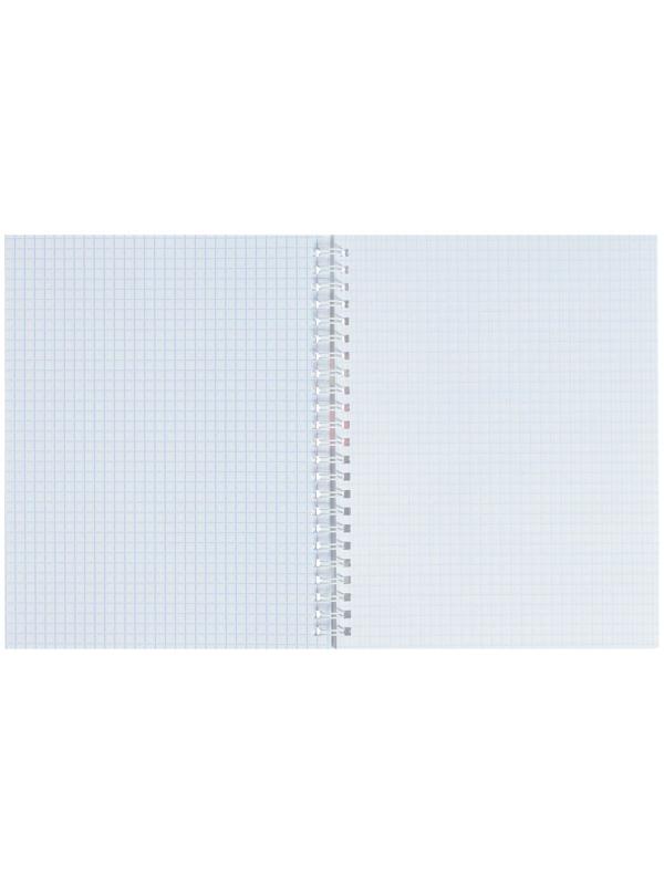 Тетрадь 60 листов в клетку на гребне 