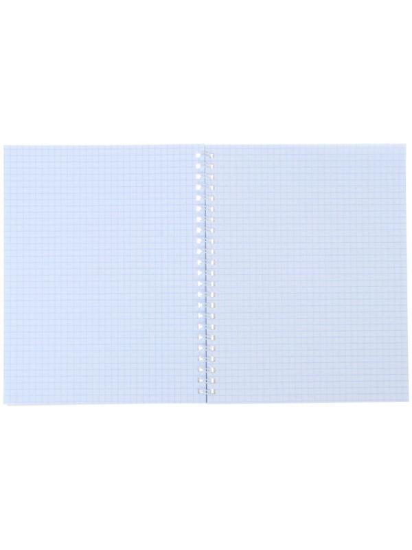 Тетрадь 60 листов в клетку на гребне Be creative, обложка мелованный картон, тиснение фольгой, блок офсет, МИКС