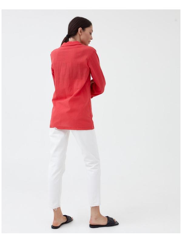 Жакет женский двубортный MIST р. 42, коралловый