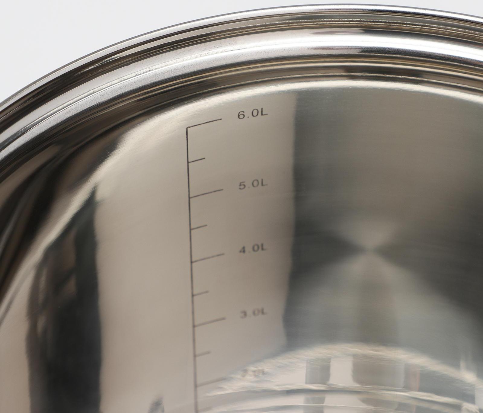 Набор кастрюль из нержавеющей стали «Абель», 4 предмета: 7 л, 9 л, 10 л, 12 л, крышки, индукция