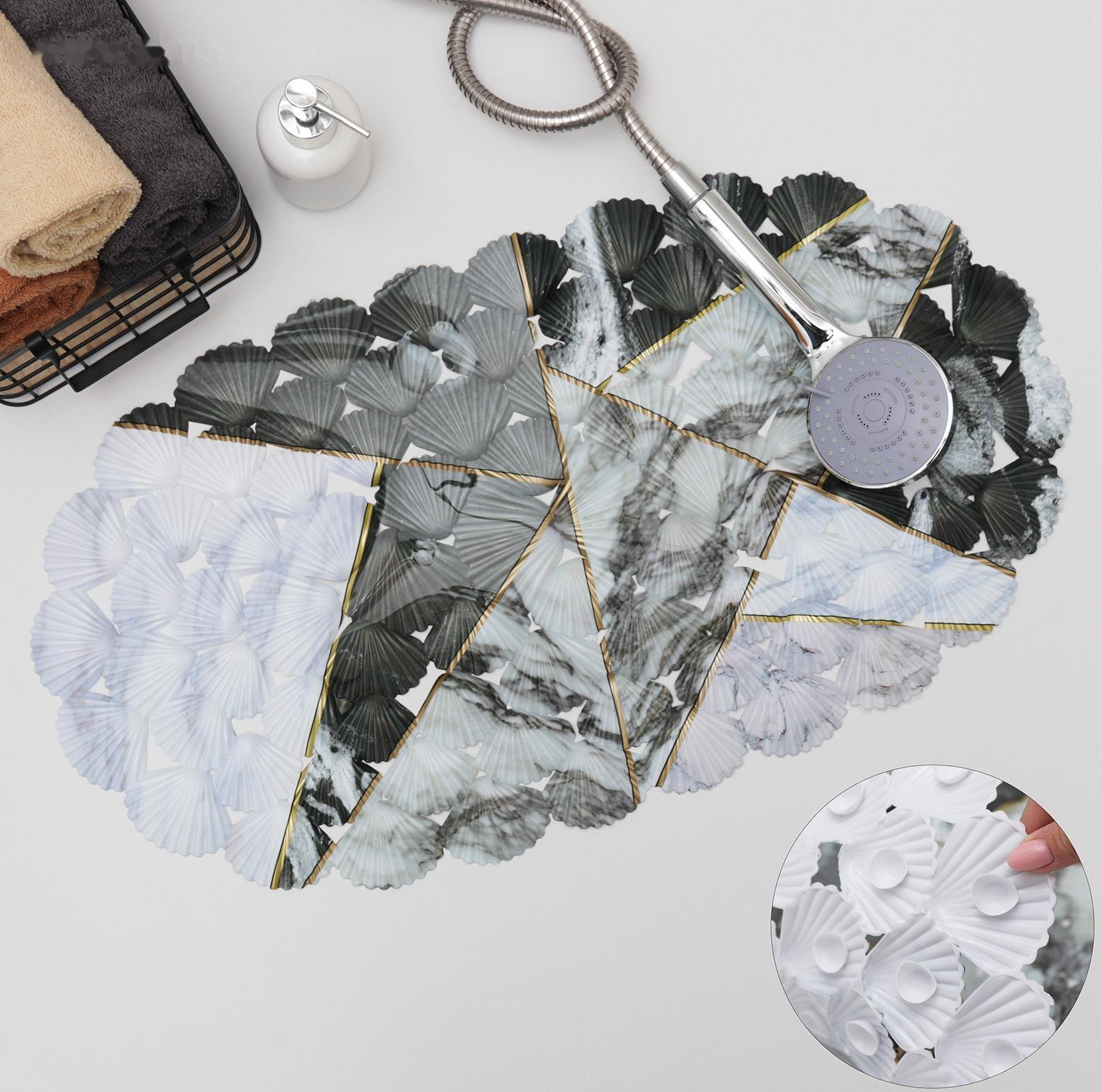 SPA-коврик для ванны на присосках Доляна «Геометрика», 35×65 см