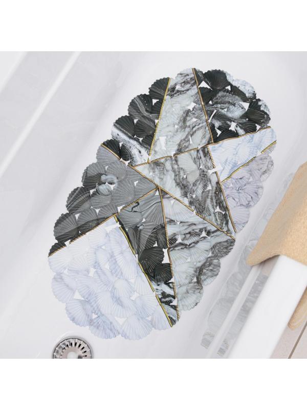 SPA-коврик для ванны на присосках Доляна «Геометрика», 35×65 см