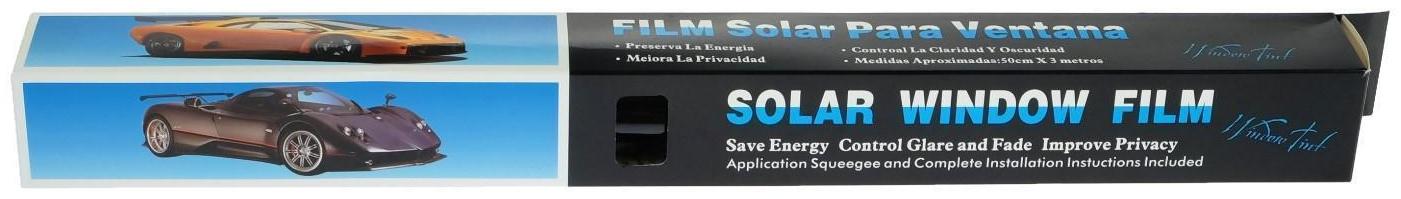 Тонировочная плёнка 50 × 300 см, светопропускаемость 20%