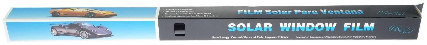 Тонировочная плёнка 75 × 300 см, светопропускаемость 15%