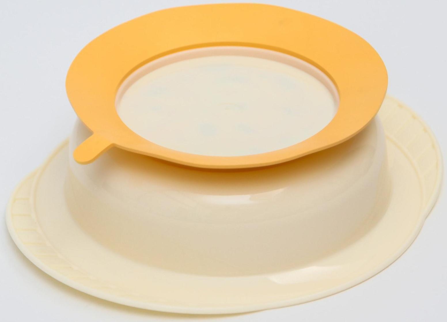 Тарелка детская на присоске Giraffix, цвет МИКС