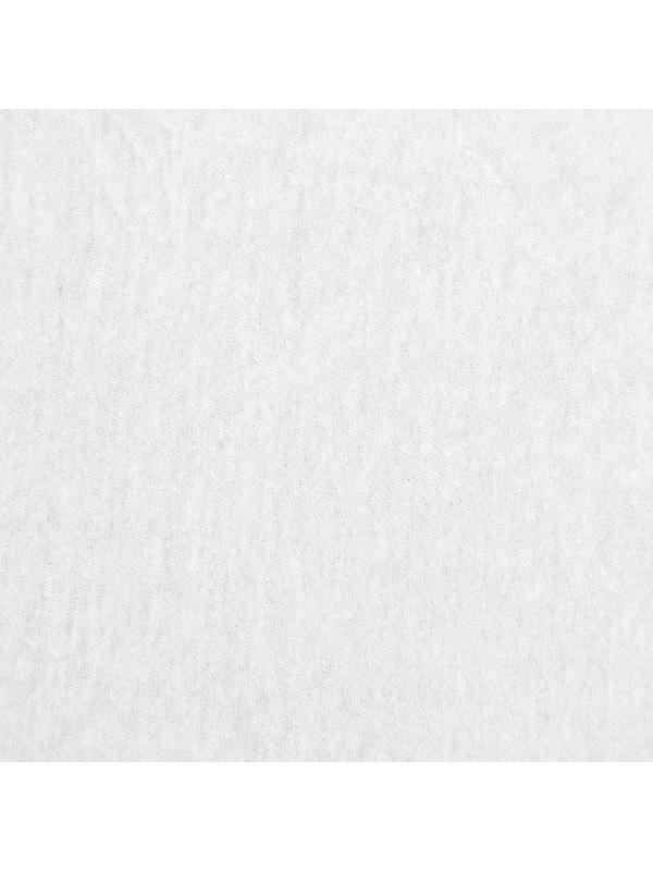 Трикотажная простынь на резинке, размер 90х200х25см, цвет белый кулирка, 120г/м, 100% хлопок