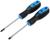 Набор отверток ТУНДРА, CrV, хром, магнит, 2К рукоятки, PH2/SL6 х 100 мм, 2 шт.