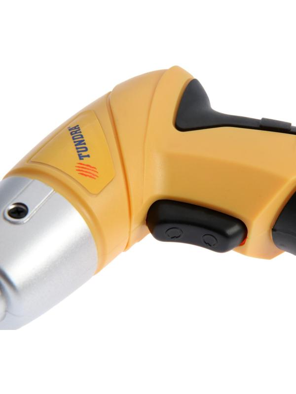 Отвертка ТУНДРА, Ni-Cd 600 mAh 3.6V, 180 об/мин, 2.5 Н*м