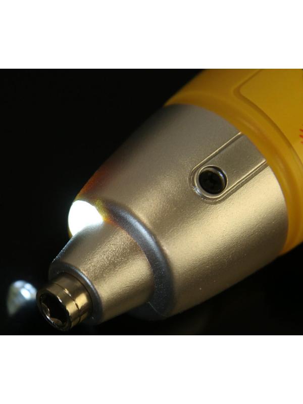 Отвертка ТУНДРА, Ni-Cd 600 mAh 3.6V, 180 об/мин, 2.5 Н*м