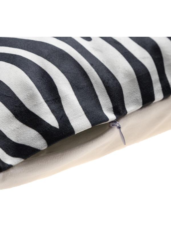 Наволочка декоративная Этель «Зебра» 40х40 см, велюр, 100% п/э