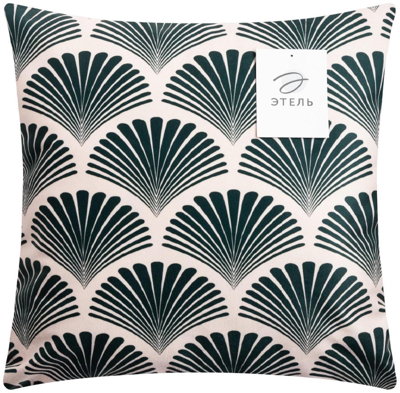 Наволочка декоративная Этель «Пальма» 40х40 см, велюр, 100% п/э