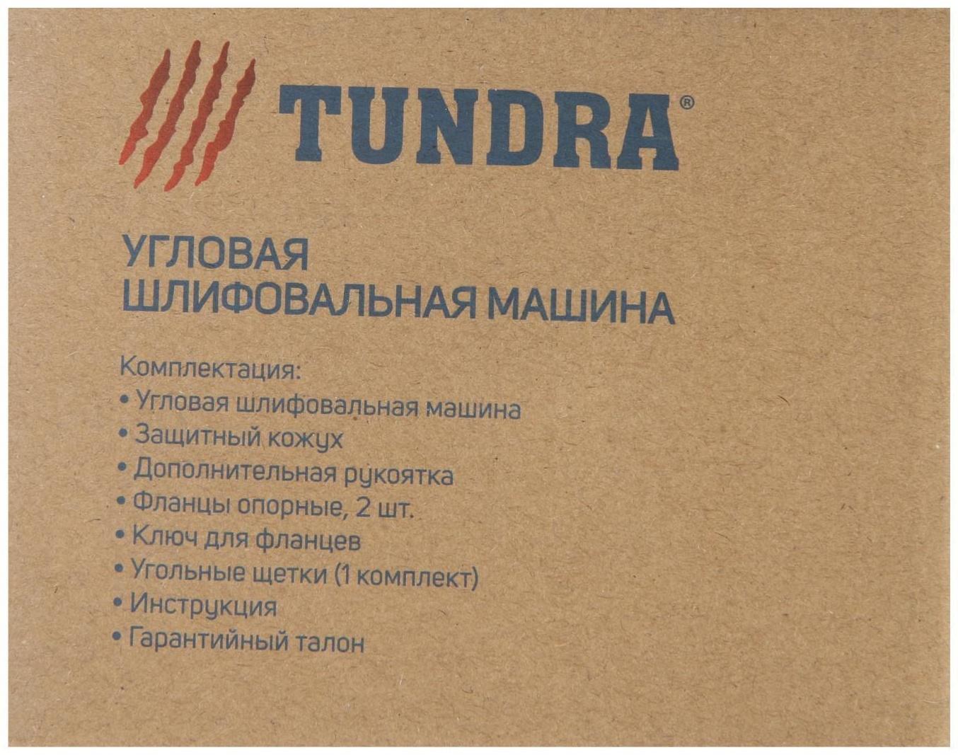 УШМ ТУНДРА, 700 Вт, 11000 об/мин, 125 мм