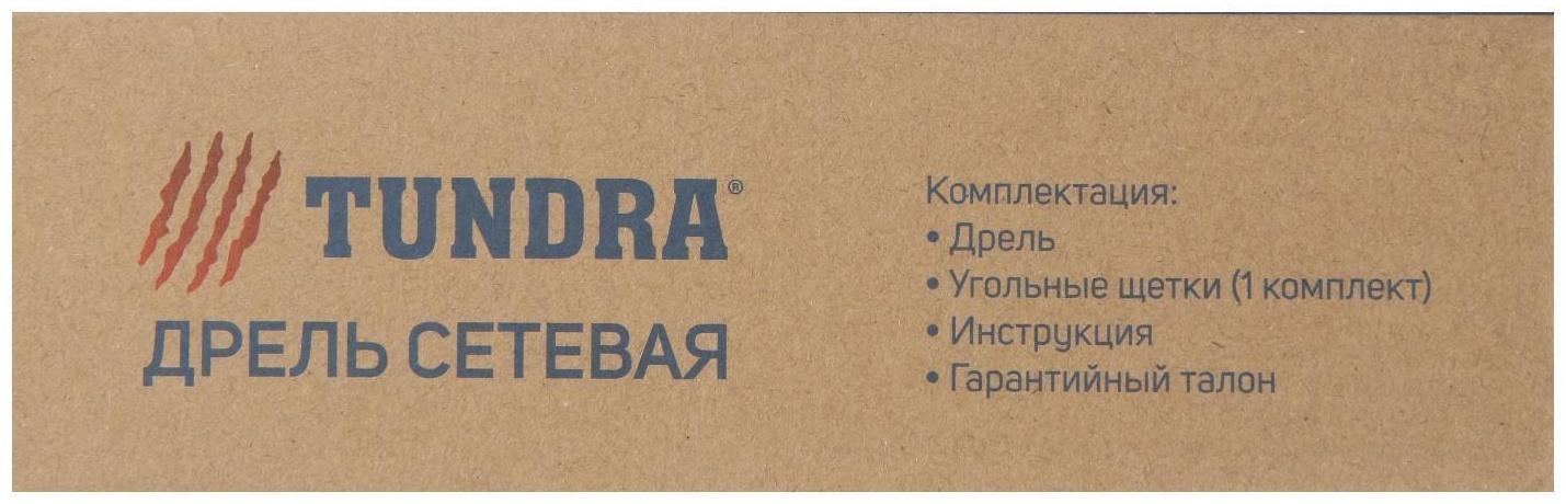 Дрель ТУНДРА, патрон БЗ, до 10 мм, 500 Вт, 2800 об/мин