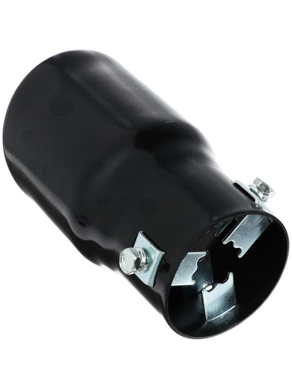 Насадка на глушитель 13.5×7.5 см, посадочный 60 мм, скошенная, черный глянец