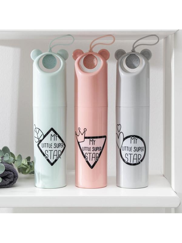 Футляр для зубной щётки и пасты «Мишутка», 24 см, цвет МИКС