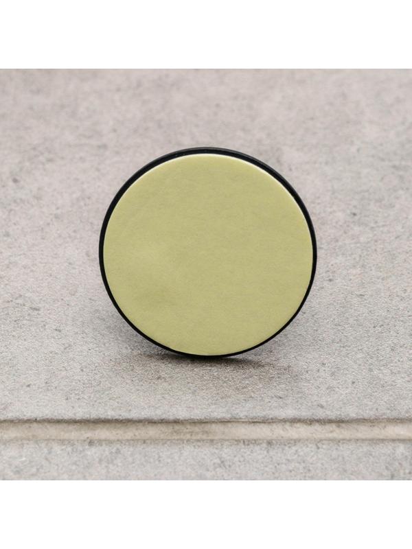 Набор крючков на липучке «Классика. Круг», 2 шт, металл, цвет чёрный