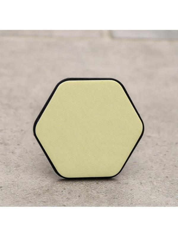 Набор крючков на липучке «Классика. Шестиугольник», 2 шт, металл, цвет чёрный