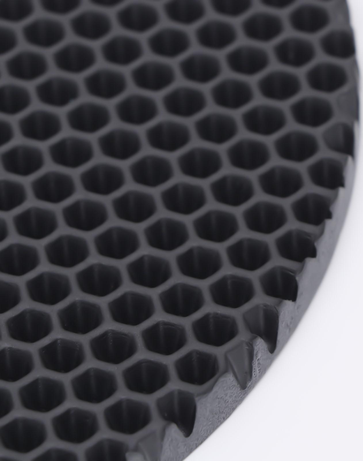 Коврик под миску, круглый, диаметр 24 см, серый