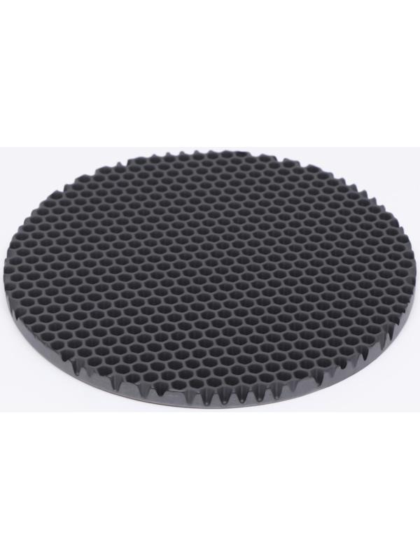 Коврик под миску, круглый, диаметр 24 см, серый