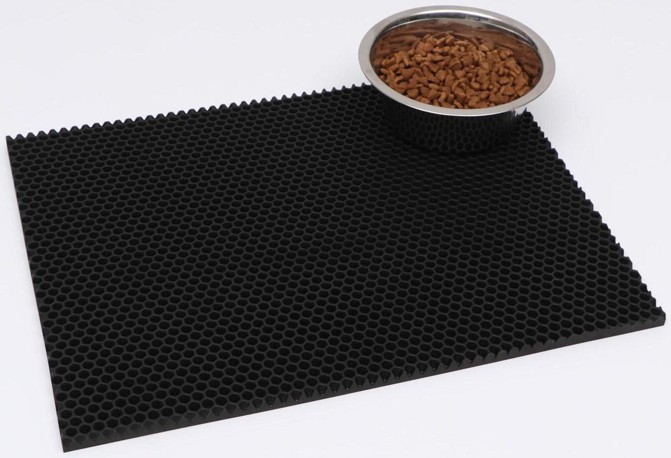 Коврик для животных EVA, ячеиистый, 35 х 45 см, черный