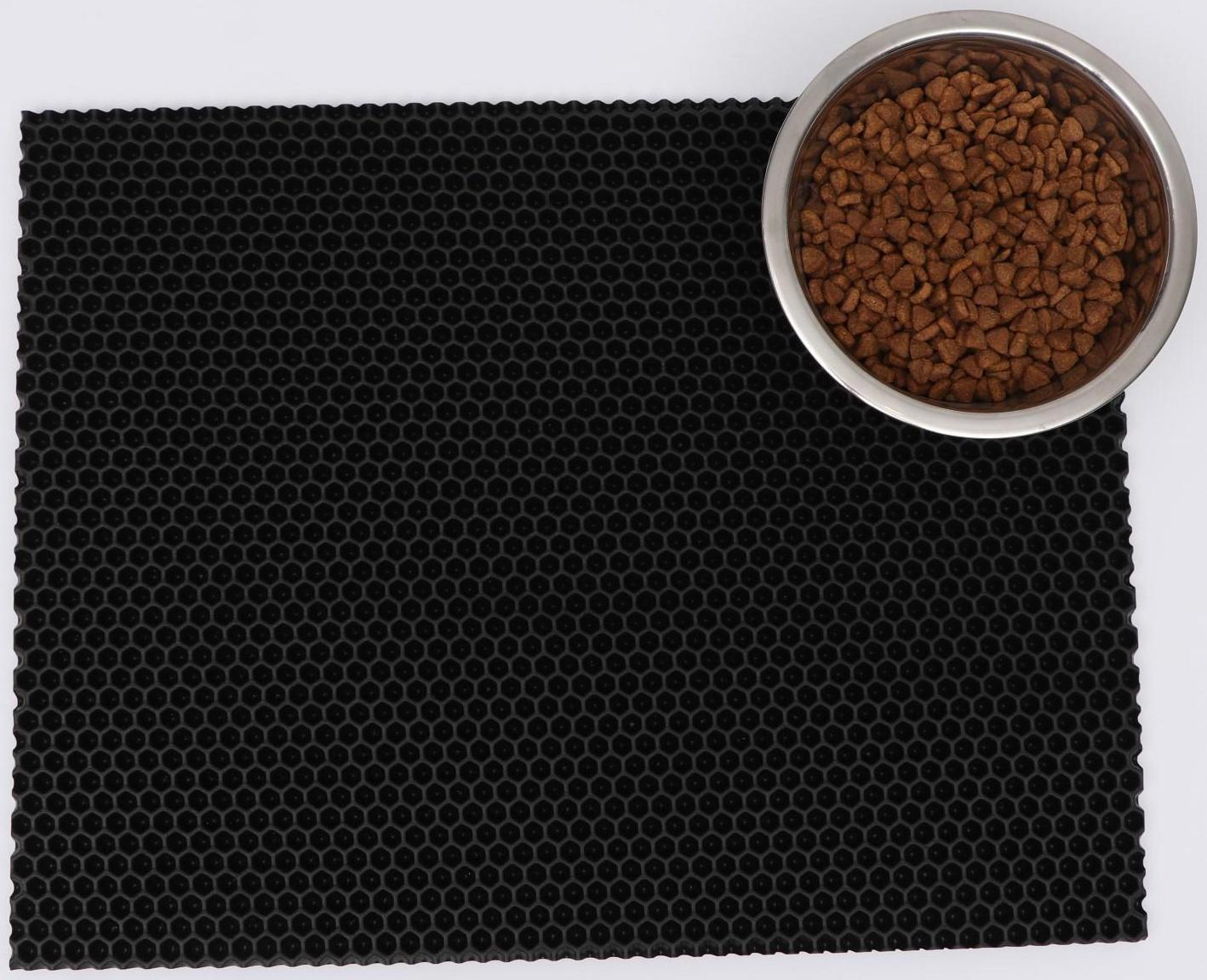 Коврик для животных EVA, ячеиистый, 35 х 45 см, черный